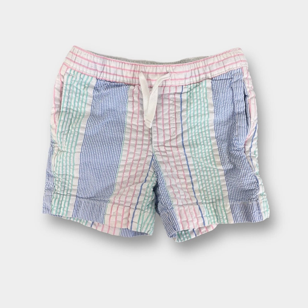Janie and Jack Striped Seersucker Pull On Shorts 2T